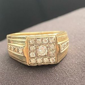 18 k Gold Ring 18 Karat Diamond